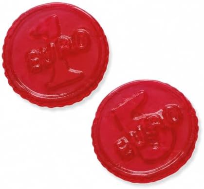 Dulceplus Monedas Rojas de Gominola – Golosinas Blandas con Forma de Moneda, Chuches Rojas Sabor Fresa para Fiestas, Cumpleaños y Candy Bar, Bolsa Familiar|B0H5TGS8SQ
