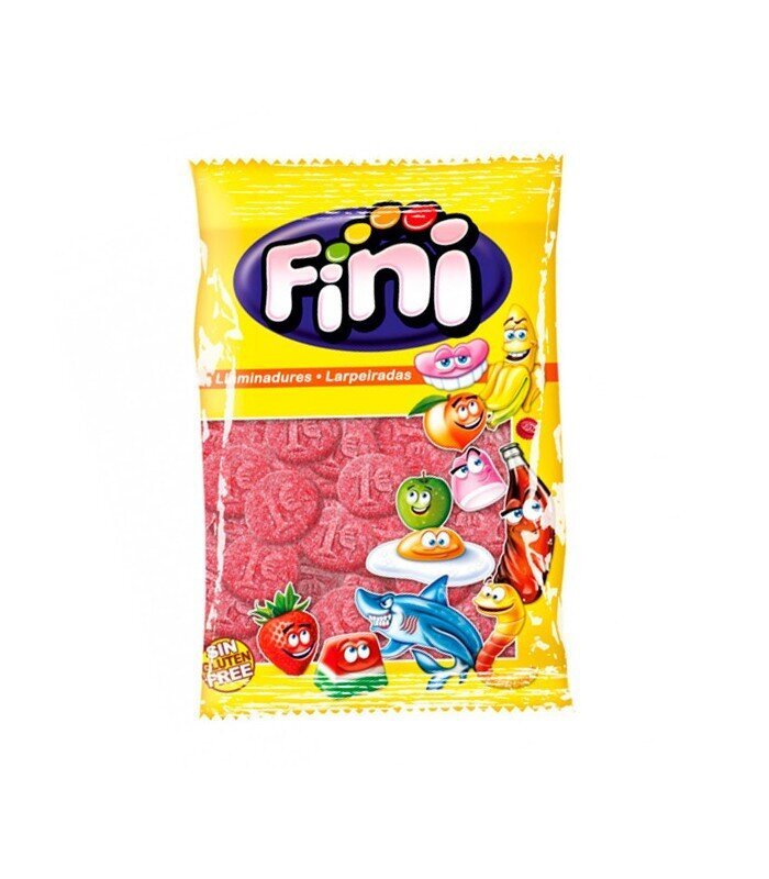 Monedas fresa Fini con azúcar bote 250 unidades chuches Golominas
