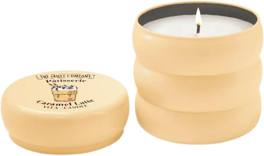 Velas Aromáticas Caramel Latte Pâtisserie – Pack 4 Unidades | Aroma Dulce Gourmand a Café, Veganas y Cruelty Free | The Fruit Company