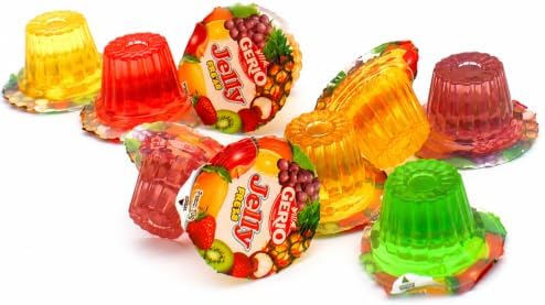 Gerio Jelly Frutas Surtidas Sin Azúcar 160 Vasitos x 20 g – Gelatinas de Sabores Frutales en Porciones Individuales, Sin Gluten, Golosinas para Fiestas, Cumpleaños y Compartir|B0H5WXC1SY