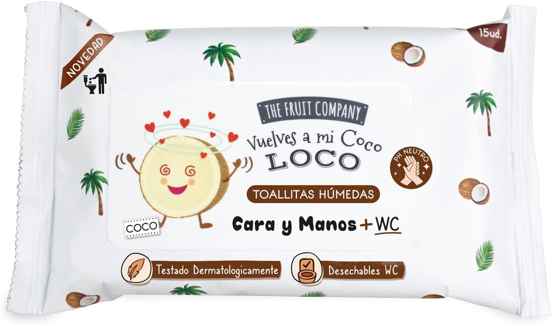 Toallitas Húmedas Coco Pack 6 x 15 uds – The Fruit Company – imagen 3