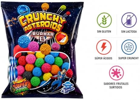 Burmar Moras Ácidas de Colores 1 kg – Gominolas Extra Ácidas con Cobertura Crunchy y Sabores Frutales, Chuches Multicolor Sin Gluten y Sin Lactosa, Ideales para Fiestas, Cumpleaños y Candy Bar|B0H63HHRQB