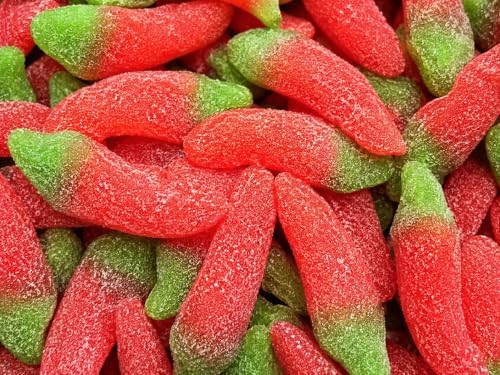 Dulceplus Guindillas Rojas Picantes con Azúcar – Golosinas Blandas con Forma de Guindilla, Chuches Picantes Azucaradas para Fiestas, Cumpleaños y Candy Bar, Bolsa Familiar de Gominolas|B0H5TGXY8N