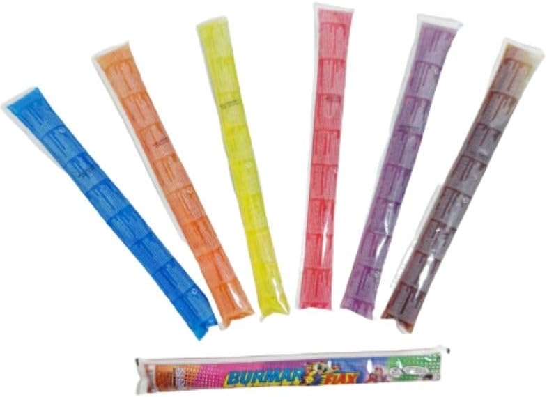 Burmar Flax Polos Helados Sabores Surtidos Pack de 48 x 135 ml | Ice Pops Congelables de Frutas | Helados Refrescantes para Niños y Adultos | Total 6,48 L