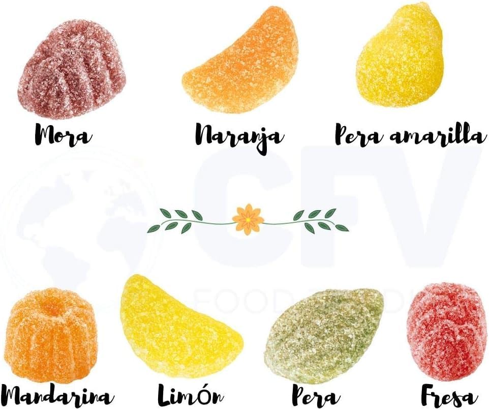 Fida Fruta Italiana Azucarada 3 kg | Gominolas de Frutas Surtidas con Azúcar | Caja Ahorro para Fiestas, Candy Bar y Hostelería|B0H8PLZNMQ