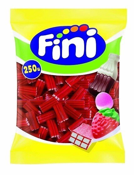 Ladrillos Fini sin azúcar bote 250 unidades chuches granel Golominas