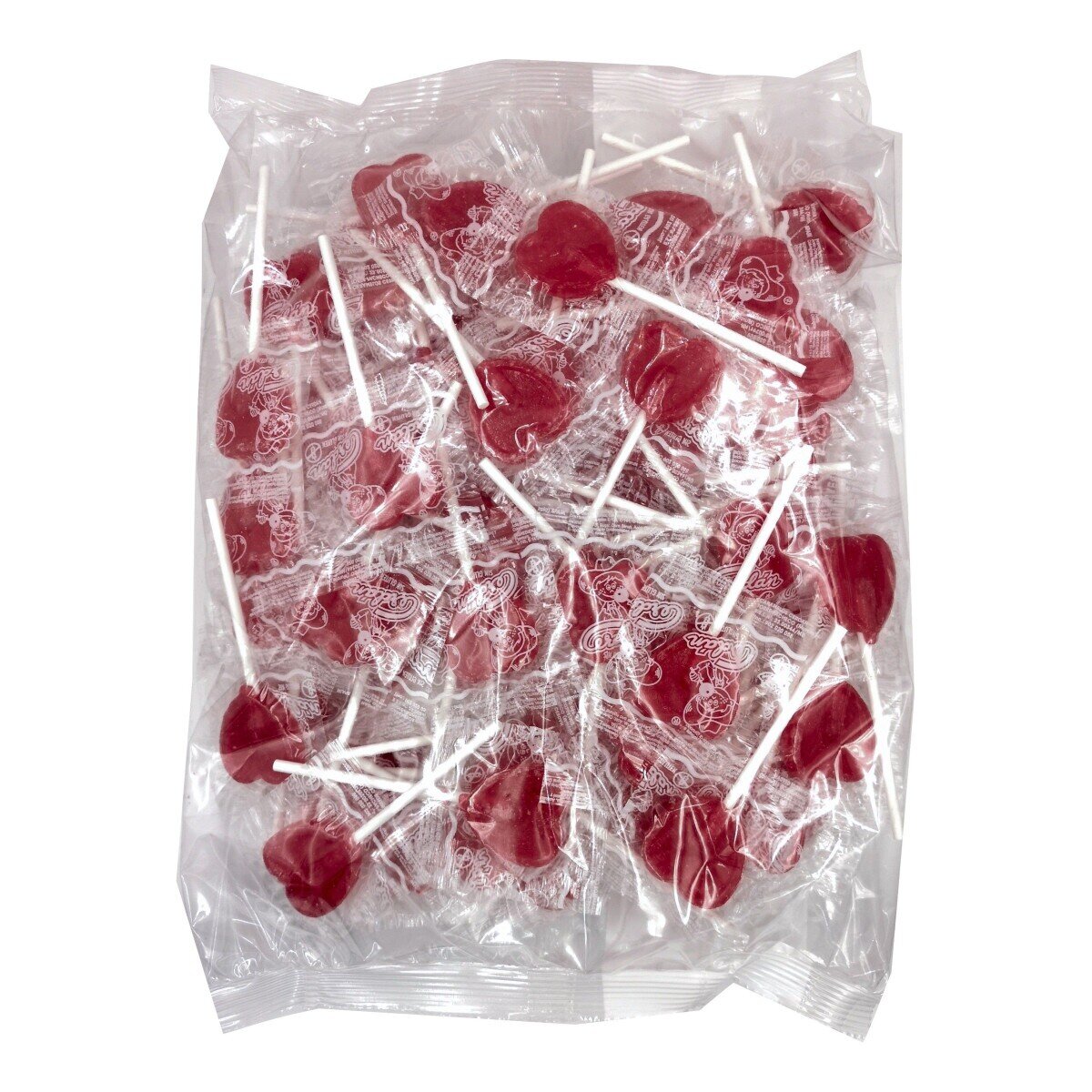 Piruleta mini corazón Cerdán 100 unidades chuches corazón Golominas