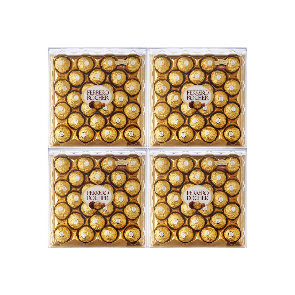 Ferrero Rocher T24 – Pack de 4 Cajas (96 Bombones), 4 × 300 g