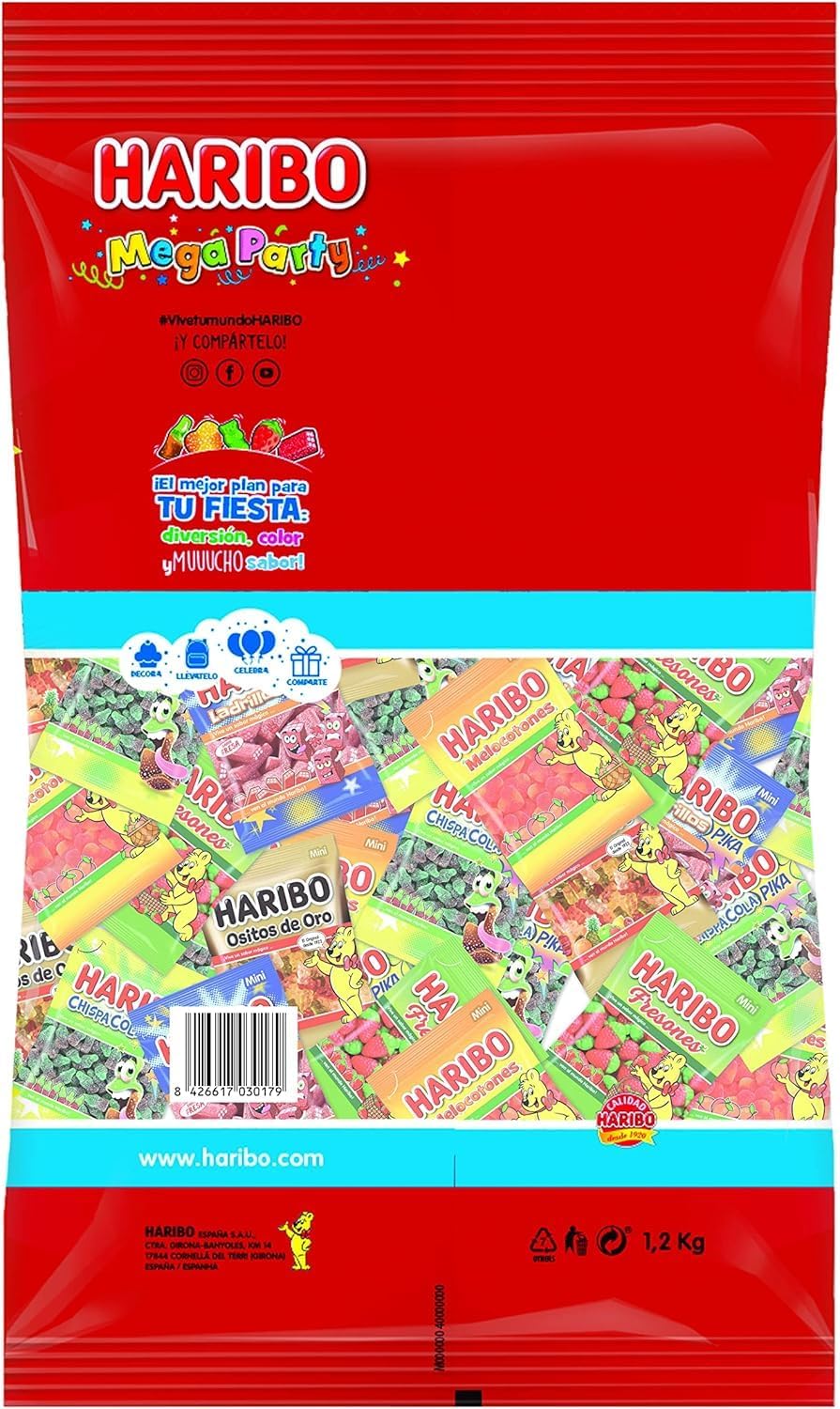 Haribo Mega Party Maxipack 30 Minibolsas – imagen 3