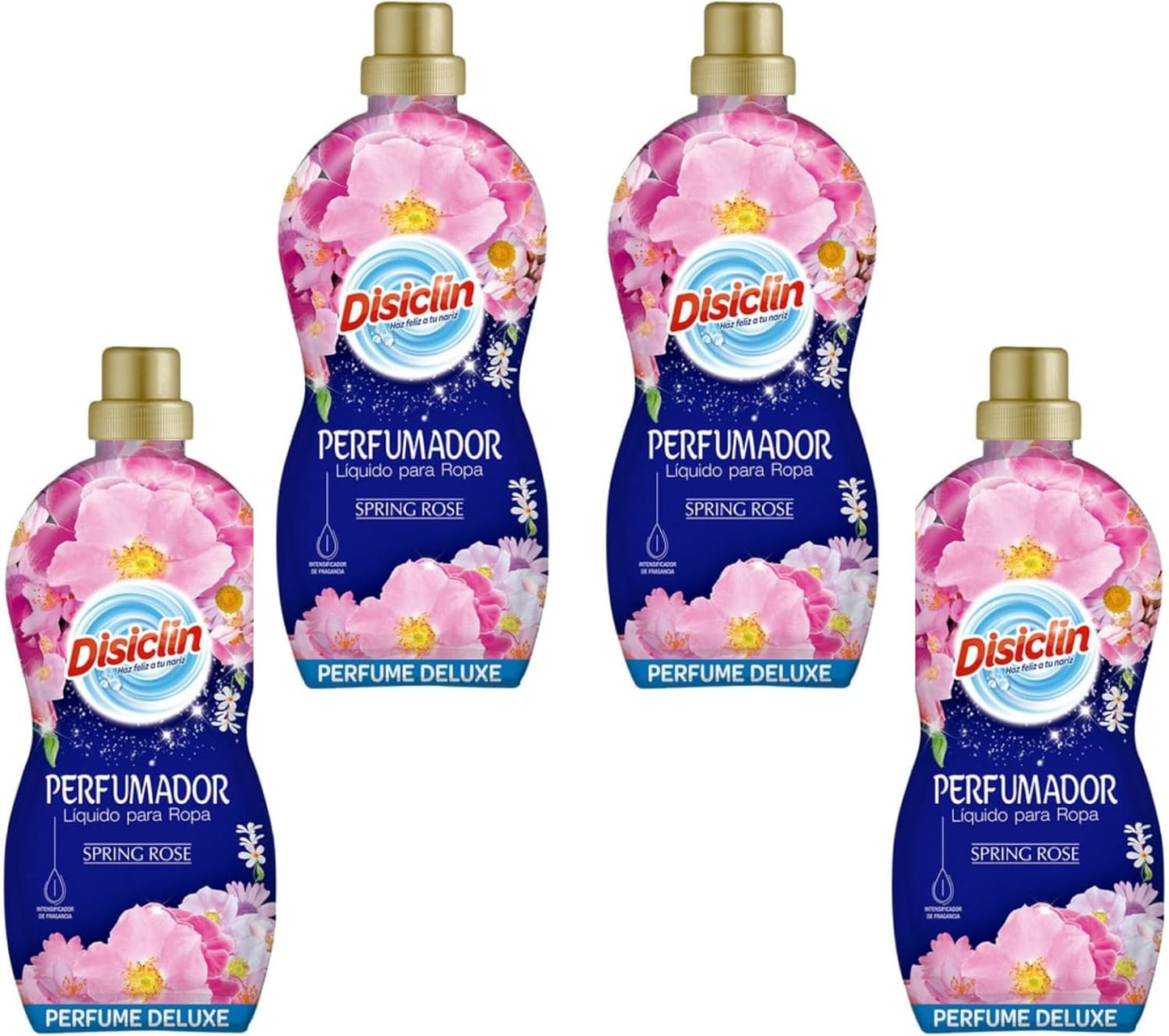 Disiclin Spring Rose Perfumador de Ropa – Pack de 4 – Potenciador de Fragancia para Lavadora – Aroma Fresco y Duradero –