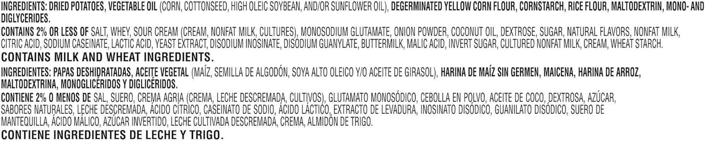 Pringles Sour Cream & Onion Small Stacks – Pack 12 botes