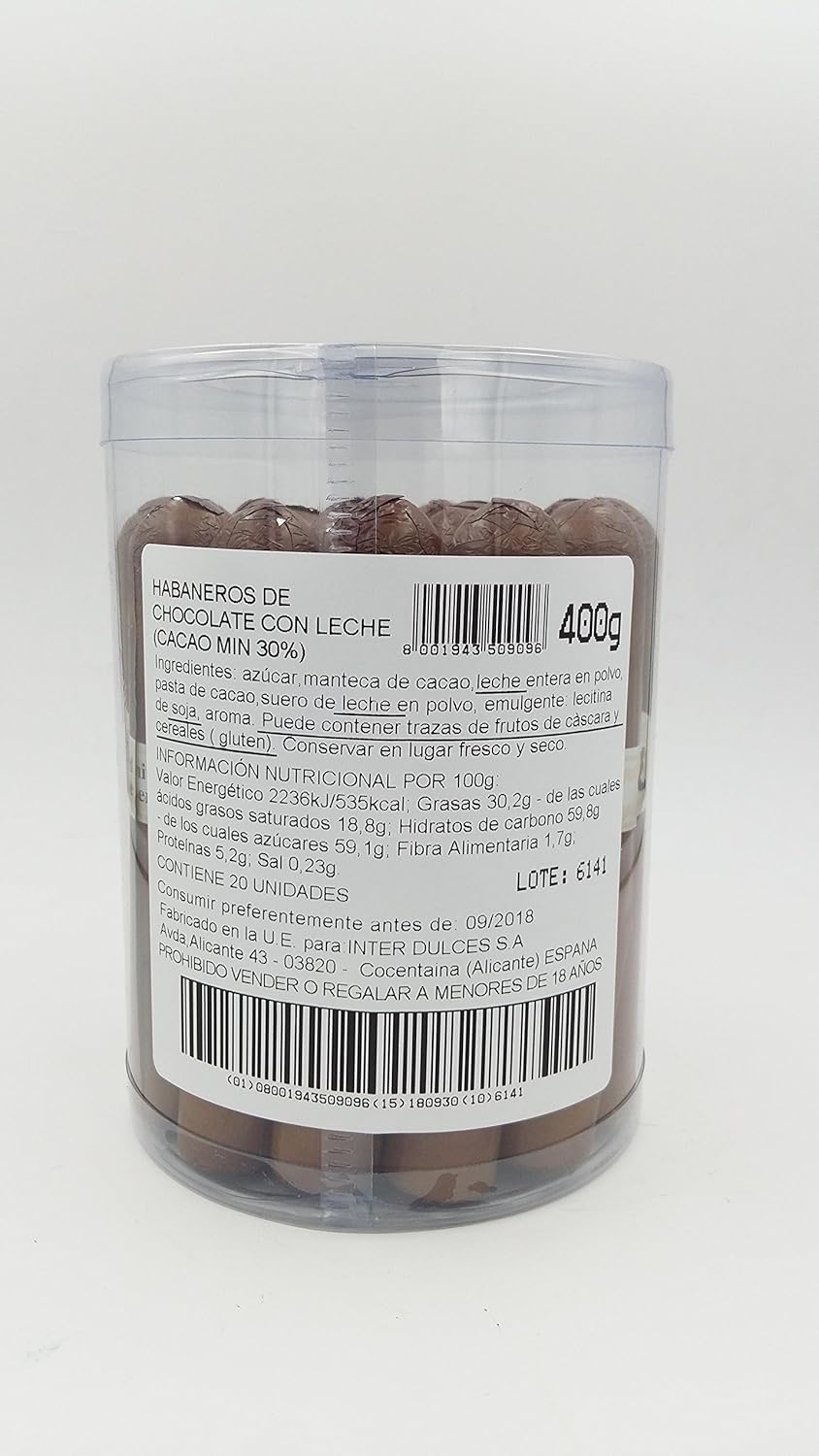 Puros de chocolate habanos 20 unidades