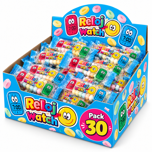 Reloj Watches Caramelo Comprimido – Pack 30 o 60 Unidades