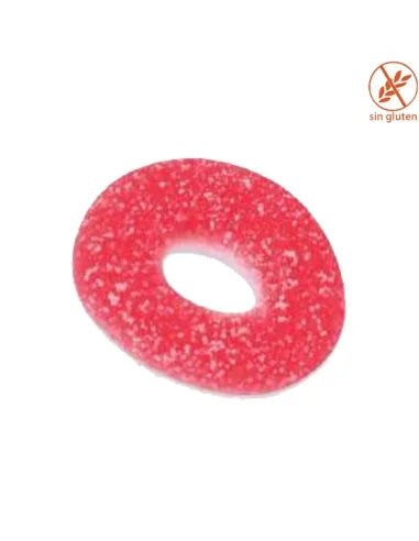 Fini Aros de Fresa Pica 250 Unidades | Gominolas Ácidas Sabor Fresa con Azúcar | Bolsa Ahorro para Fiestas, Cumpleaños y Candy Bar