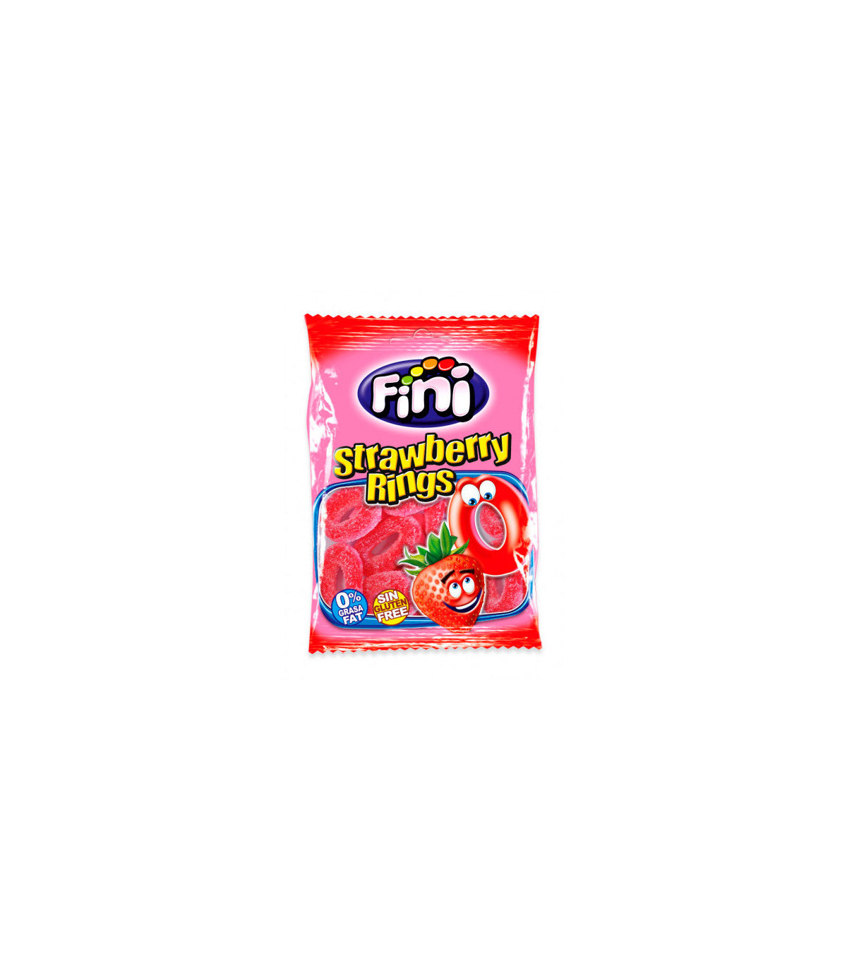 Fini Aros Fresa Pica caja 12 bolsas de 90 g