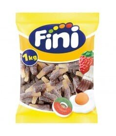 Fini gominolas botellitas sabor Coca-Cola bolsa 1kg granel Golominas