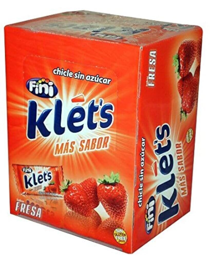 Chicle Klets Fresa 200 unidades chicles granel al por mayor Golominas