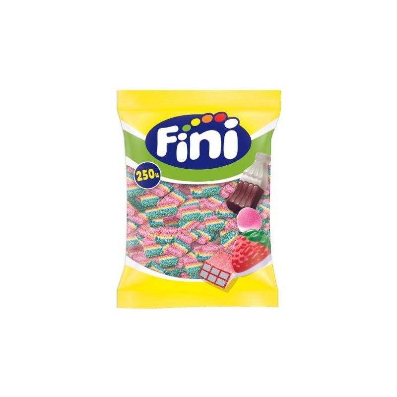 Fini Chewy Chips Regaliz 250 Unidades | Piezas de Regaliz Blando y Masticable | Golosinas para Fiestas, Candy Bar y Hostelería