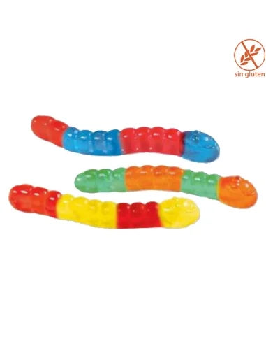 Fini Gusanos Brillo 250 Unidades | Gominolas Blandas Multicolor de Sabores Frutales | Bolsa Ahorro para Fiestas, Cumpleaños y Candy Bar