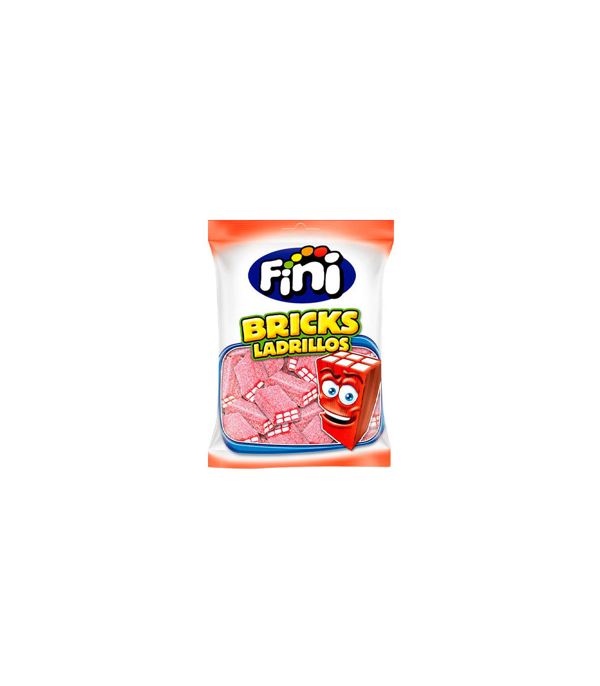 Fini Ladrillos Fresa Pica caja 12 bolsas de 90 g