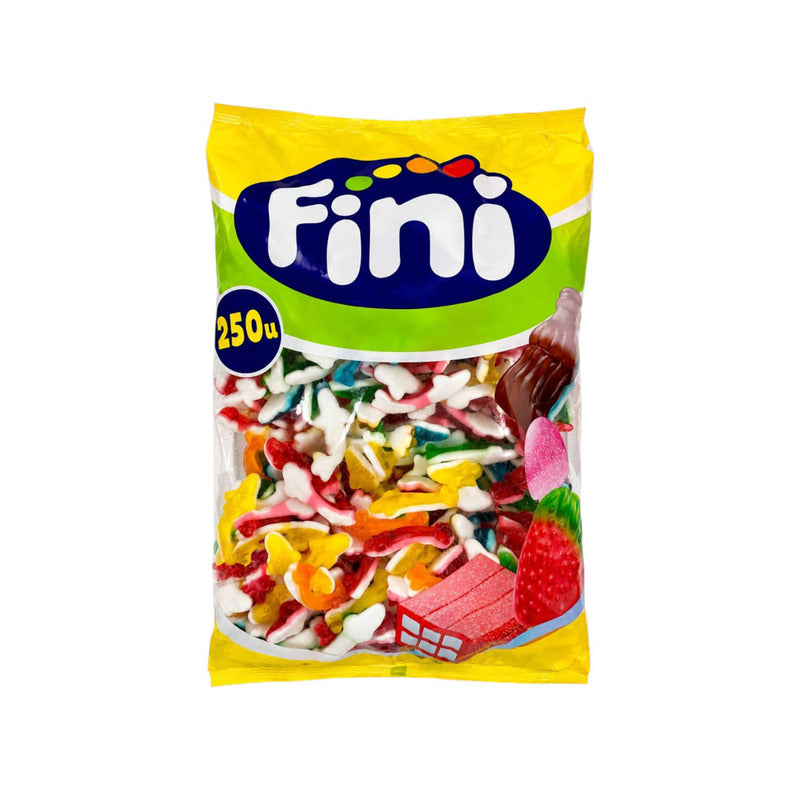 Fini Tiburones 250 Unidades | Gominolas Blandas con Forma de Tiburón y Sabores Frutales | Chuches para Fiestas, Candy Bar y Hostelería
