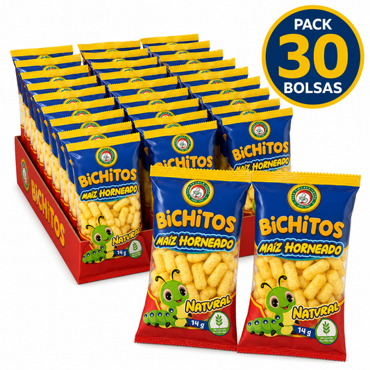 Bichitos de Maíz Horneado Pack 30 Bolsas x 14 g – imagen 2