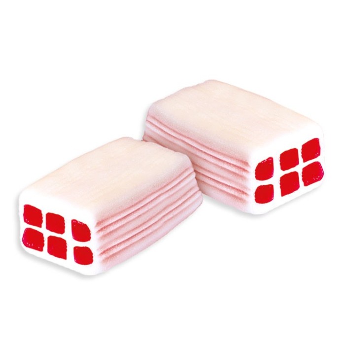 Fini Regaliz Ladrillos Blokis Nata-Fresa Bolsa 1 kg