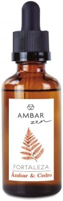 Ambar zen Esencia Hidrosoluble Ámbar y Cedro – Aromaterapia para Difusores y Humidificadores,50ml x 4 Unidades