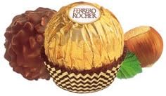 Ferrero Rocher Special Gold Gift cube 225g, 18 Piezas