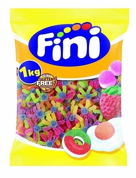Fini pulpos azúcar gominolas blandas ácidas 1kg granel Golominas