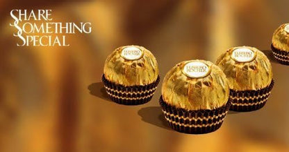 Ferrero Rocher Special Gold Gift cube 225g, 18 Piezas
