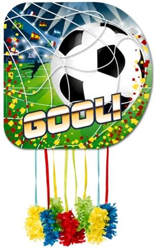 Piñata Fútbol GOOL 45 cm con Cuerdas – Decoración para Cumpleaños Infantil, Fiesta Temática de Fútbol y Eventos Deportivos|B0H5C8WFL5