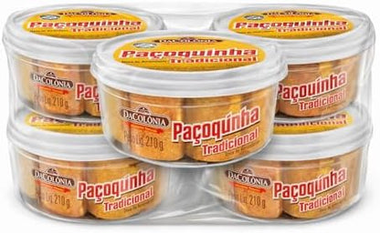 Paçoquinha tradicional brasileña dulce cacahuate 210g pack 5 Golominas
