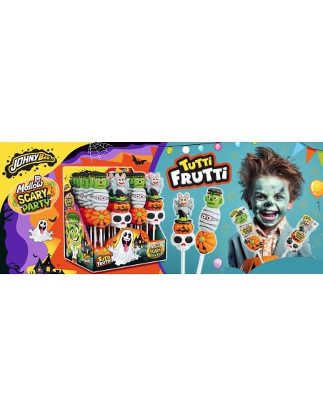Diseños surtidos de las piruletas Mallow Scary Party