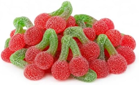 Burmar Cerezas Pica 1 kg – Gominolas Ácidas de Sabor Cereza con Azúcar, Chuches Blandas con Forma de Cereza, Sin Gluten y Sin Lactosa, Ideales para Fiestas, Cumpleaños y Candy Bar|B0H63GWF1F