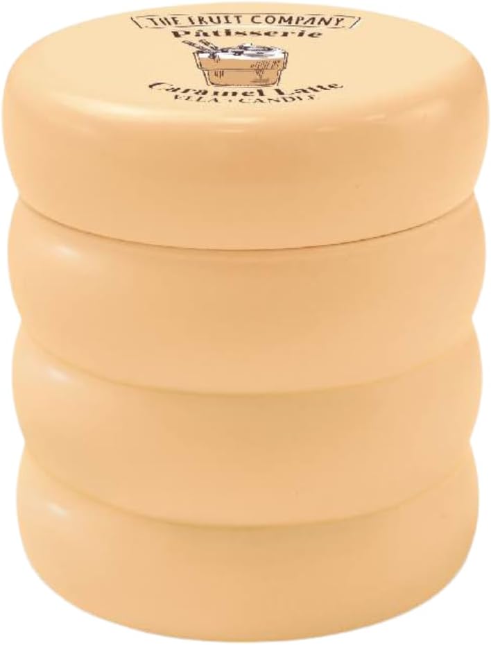 Velas Aromáticas Caramel Latte Pâtisserie – Pack 4 Unidades | Aroma Dulce Gourmand a Café, Veganas y Cruelty Free | The Fruit Company
