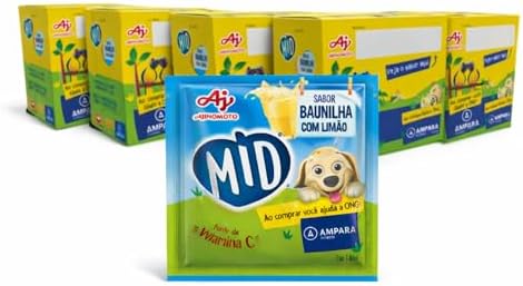 MID bebida en polvo vainilla limón pack 5 cajas 9 sobres Golominas