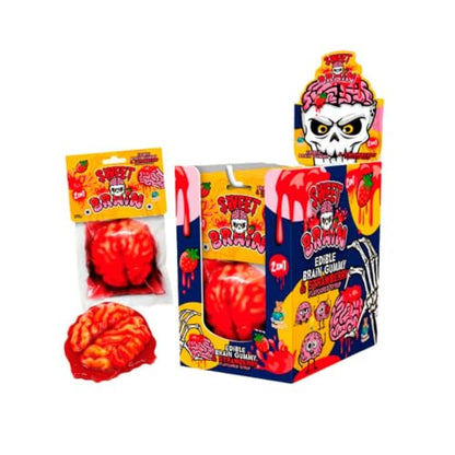 Cerebro de gominola con sirope sabor fresa Sweet Brain