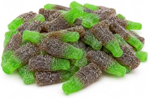 Dulceplus Botellas Cola Verde Pica 1 Kg – Gominolas Sabor Cola con Toque Ácido, Chuches Blandas Recubiertas de Azúcar, Golosinas para Mesas Dulces, Cumpleaños, Fiestas y Celebraciones|B0H5TR5ZT3