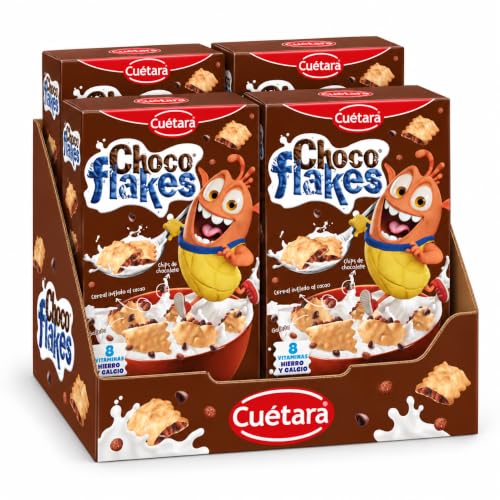 Caja de galletas Choco Flakes con chips de chocolate