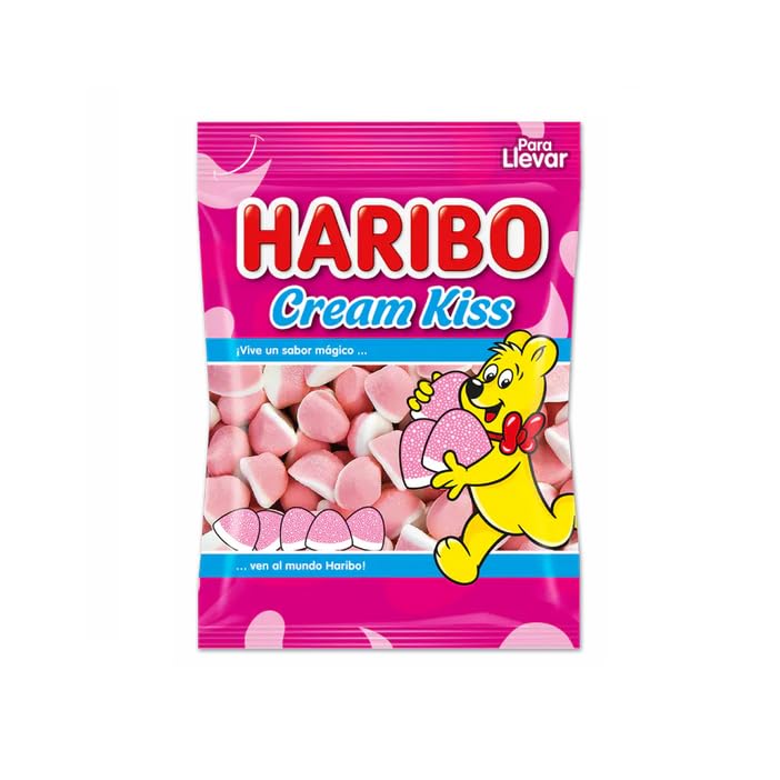 HARIBO Cream Kiss pack 18 bolsas de 80 g