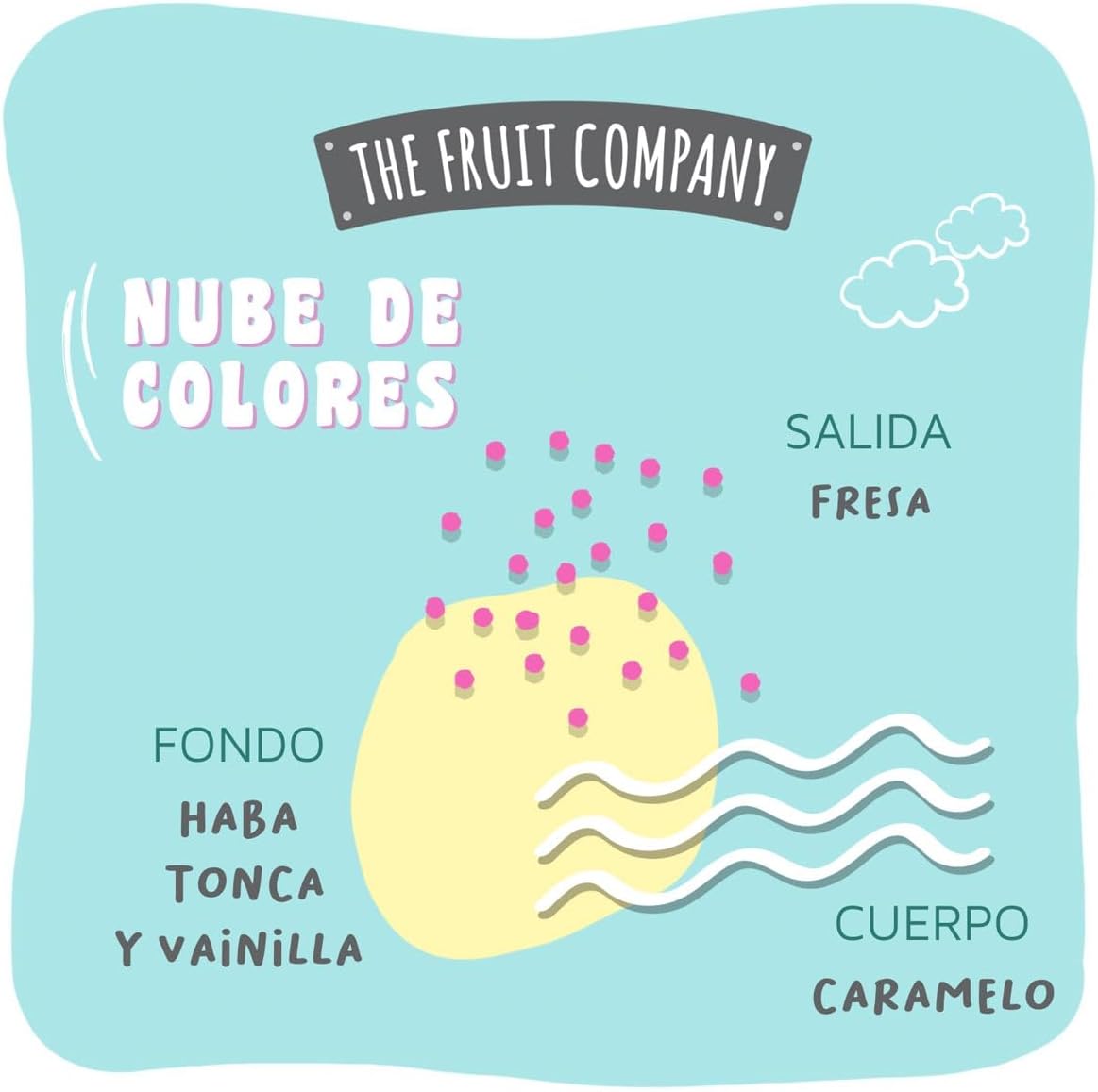 pack de 4 Spray nube de colores The Fruit Company