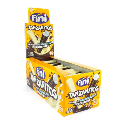 Fini Tanzanitos de chocolate blanco y negro caja de 150 unidades