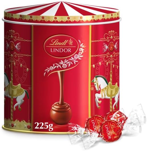 Lindor lata musical 225g bombones chocolate Lindt regalo Golominas