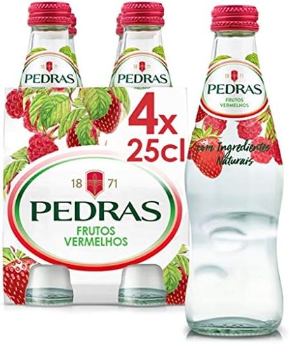 Selección Agua Mineral con Gas - paquete mix de sabores limón, frutos rojos, maracujá y mandarina 16 x 25 cl
