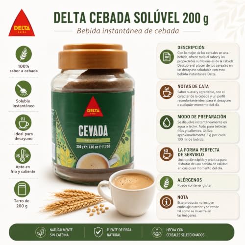 Taza de bebida de cebada Delta Cafés