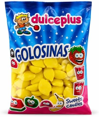 Dulceplus Golosinas de Limón Amarillas – Chuches Blandas con Sabor Limón, Gominolas Dulces para Fiestas, Cumpleaños y Candy Bar, Bolsa Familiar de Caramelos Gominola|B0H5THTQ1K