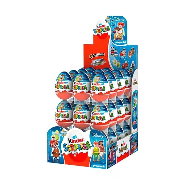 Kinder Sorpresa Disney x Playmobil caja de 24 huevos de chocolate