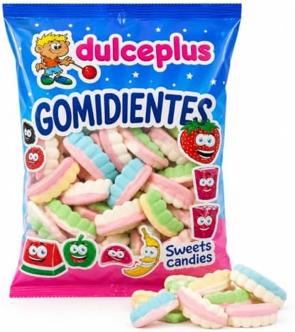 Dulceplus Dentaduras Foam – Golosinas Blandas de Nube con Forma de Dentadura, Chuches de Espuma Multicolor para Fiestas, Cumpleaños y Candy Bar, Bolsa Familiar|B0H5TCB9LC