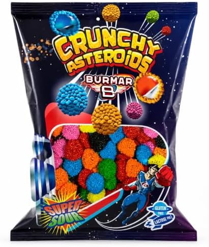 Burmar Moras Ácidas de Colores 1 kg – Gominolas Extra Ácidas con Cobertura Crunchy y Sabores Frutales, Chuches Multicolor Sin Gluten y Sin Lactosa, Ideales para Fiestas, Cumpleaños y Candy Bar|B0H63HHRQB